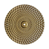 Gyllene minimalistisk cirkelväggskulptur – Modern metallinredning MILA Sverige