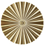 Gyllene minimalistisk cirkelväggskulptur – Modern metallinredning MILA Sverige