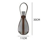 LumeCarry – Bärbar LED Flasketta med Läderhandtag Carvallo