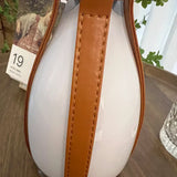 LumeCarry – Bärbar LED Flasketta med Läderhandtag Carvallo