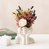 Enastående och modern krämfärgad vas Carvallo