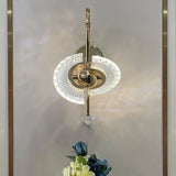 CrystalGlow - Elegant Kristall Vägglampa i Nordisk Stil – Justerbar LED Lampa Carvallo