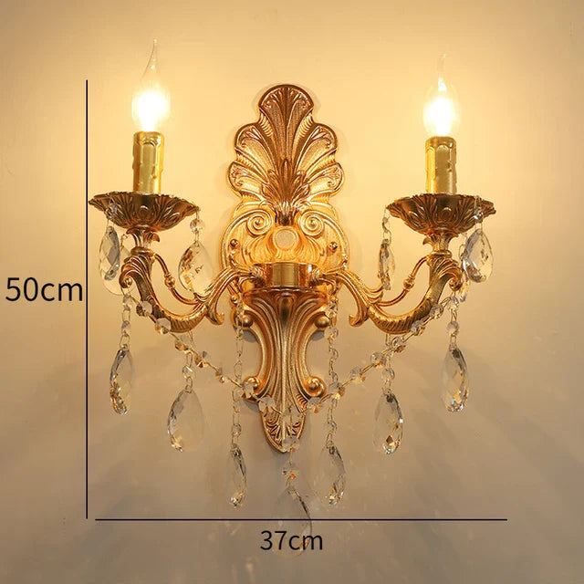 KristallLume - Lyxig Kristall Vägglampa Carvallo