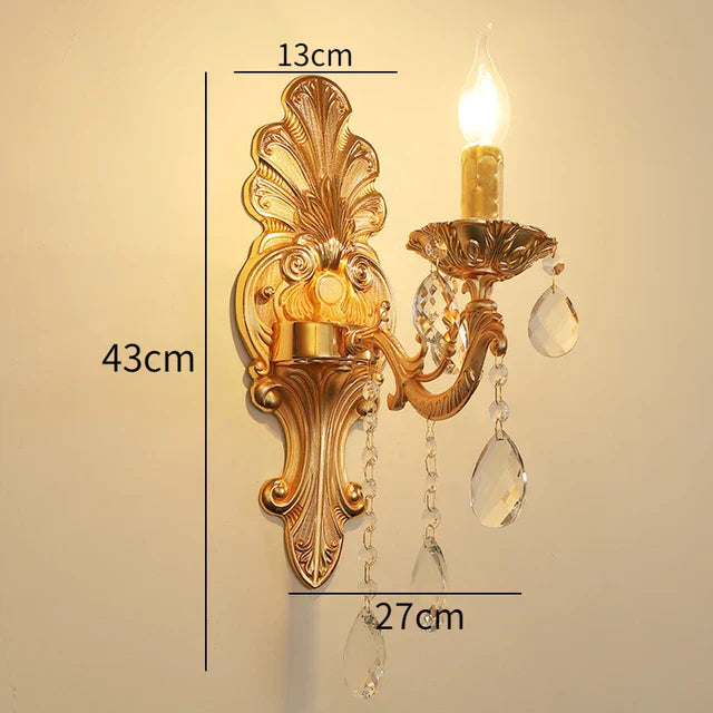 KristallLume - Lyxig Kristall Vägglampa Carvallo