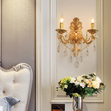 KristallLume - Lyxig Kristall Vägglampa Carvallo