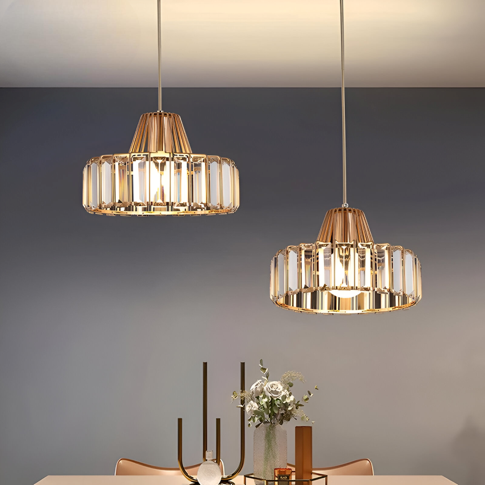 LuxeNord Crystal Pendellampa – Modern LED Taklampa i Elegant Design Hemnix