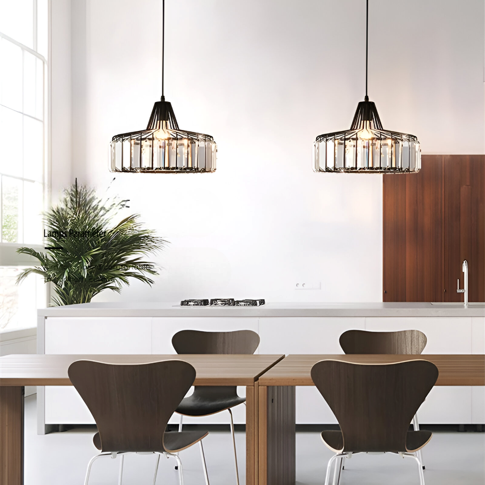 LuxeNord Crystal Pendellampa – Modern LED Taklampa i Elegant Design Hemnix