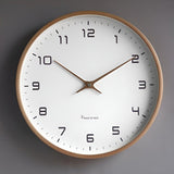 NordicWood Klocka - Minimalistisk European Stil Nordic Modern Väggklocka Carvallo