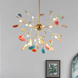 Nordic Agate Stone Chandelier | Modern Chandelier Light | Unique Home Decor | Metal | 11.8"–23.6" Carvallo