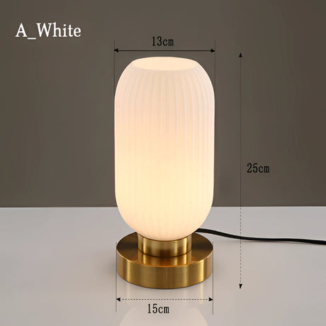 Nordic Amber Bordslampa – Glaskälla i modern design, 40W LED Carvallo
