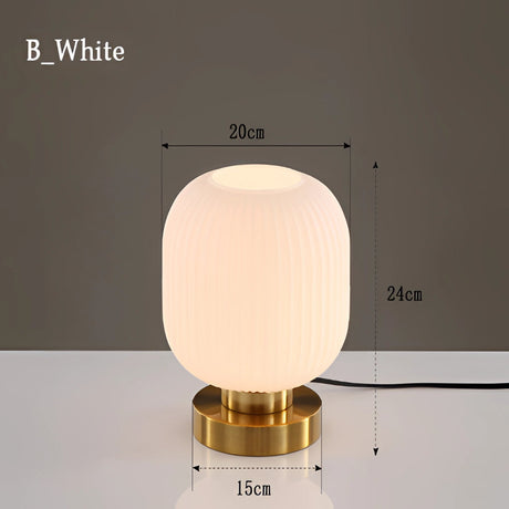 Nordic Amber Bordslampa – Glaskälla i modern design, 40W LED Carvallo