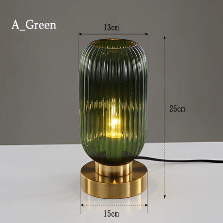 Nordic Amber Bordslampa – Glaskälla i modern design, 40W LED Carvallo