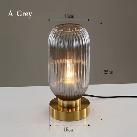 Nordic Amber Bordslampa – Glaskälla i modern design, 40W LED Carvallo