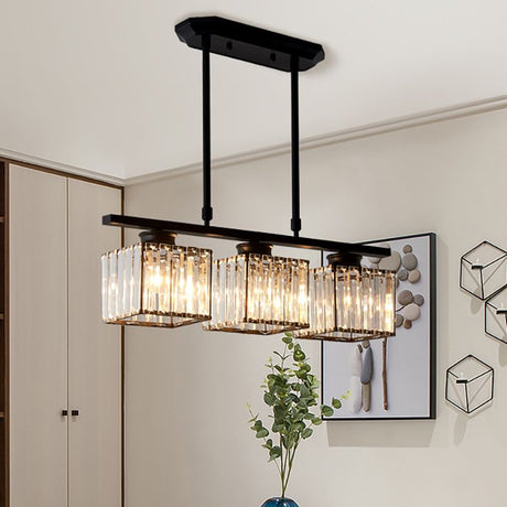 Multi-Head Glas Chandelier | Modern Matsal Belysning | Justerbar Höjd Carvallo