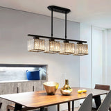 Multi-Head Glas Chandelier | Modern Matsal Belysning | Justerbar Höjd Carvallo