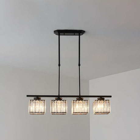 Multi-Head Glas Chandelier | Modern Matsal Belysning | Justerbar Höjd Carvallo