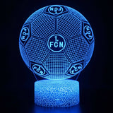Fotboll 3D Illusion LED-Lampa - Nattlampa - Ball Footballdinho