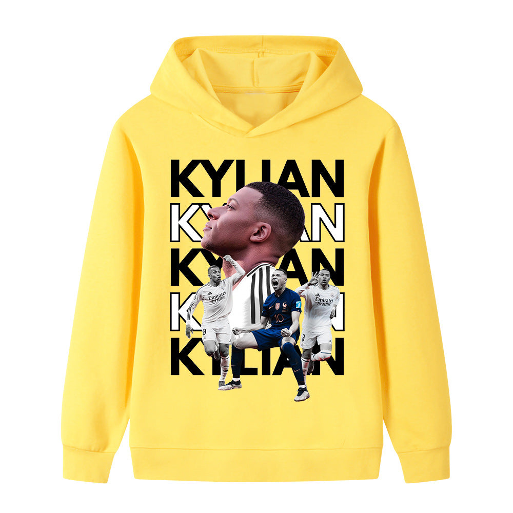 Kylian Mbappé Fotbolls Hoodie för Barn - Mbappe Footballdinho