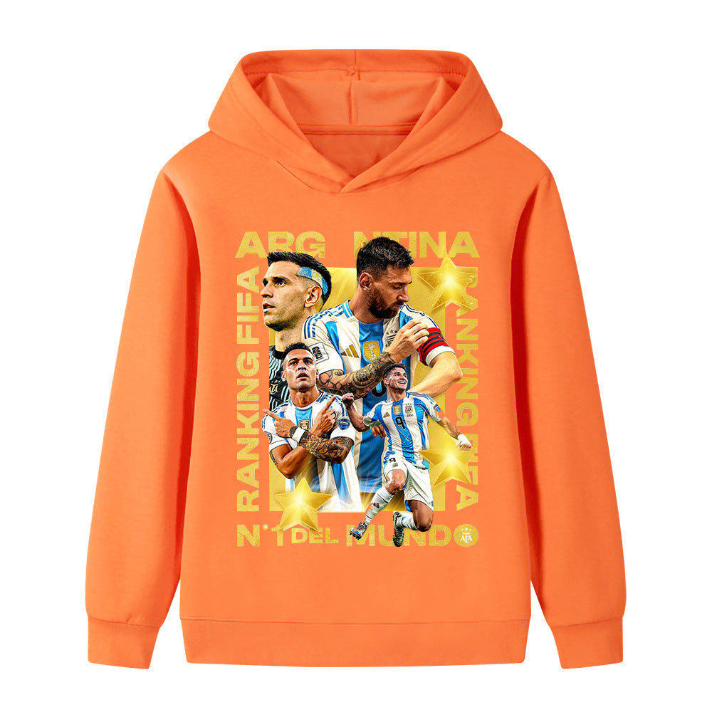 Lionel Messi Fotbolls Hoodie för Barn - Cool Design Footballdinho