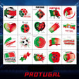 Fotbolls Klistermärken - Portugal Footballdinho