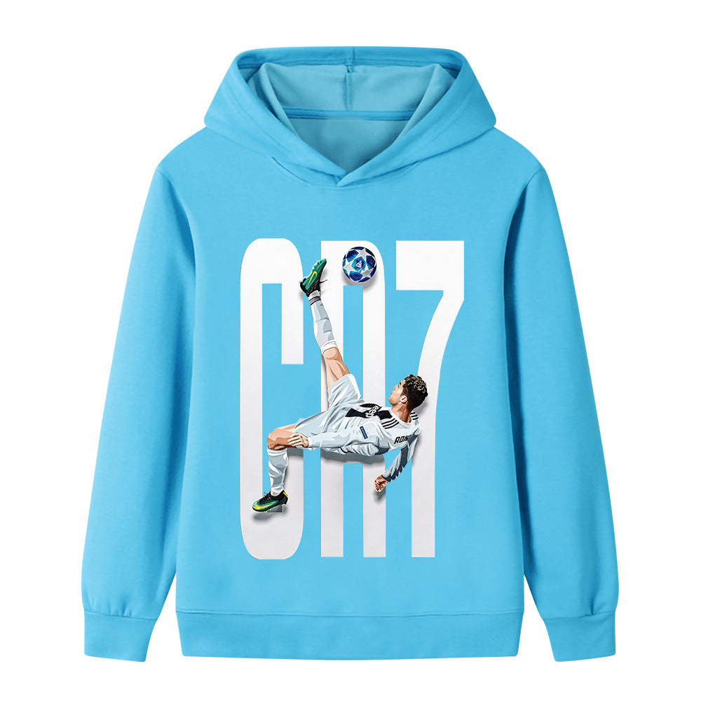 Ronaldo Fotbolls Hoodie för Barn - Style Footballdinho