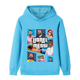 Messi Fotbolls Hoodie för Barn - Sportig Footballdinho