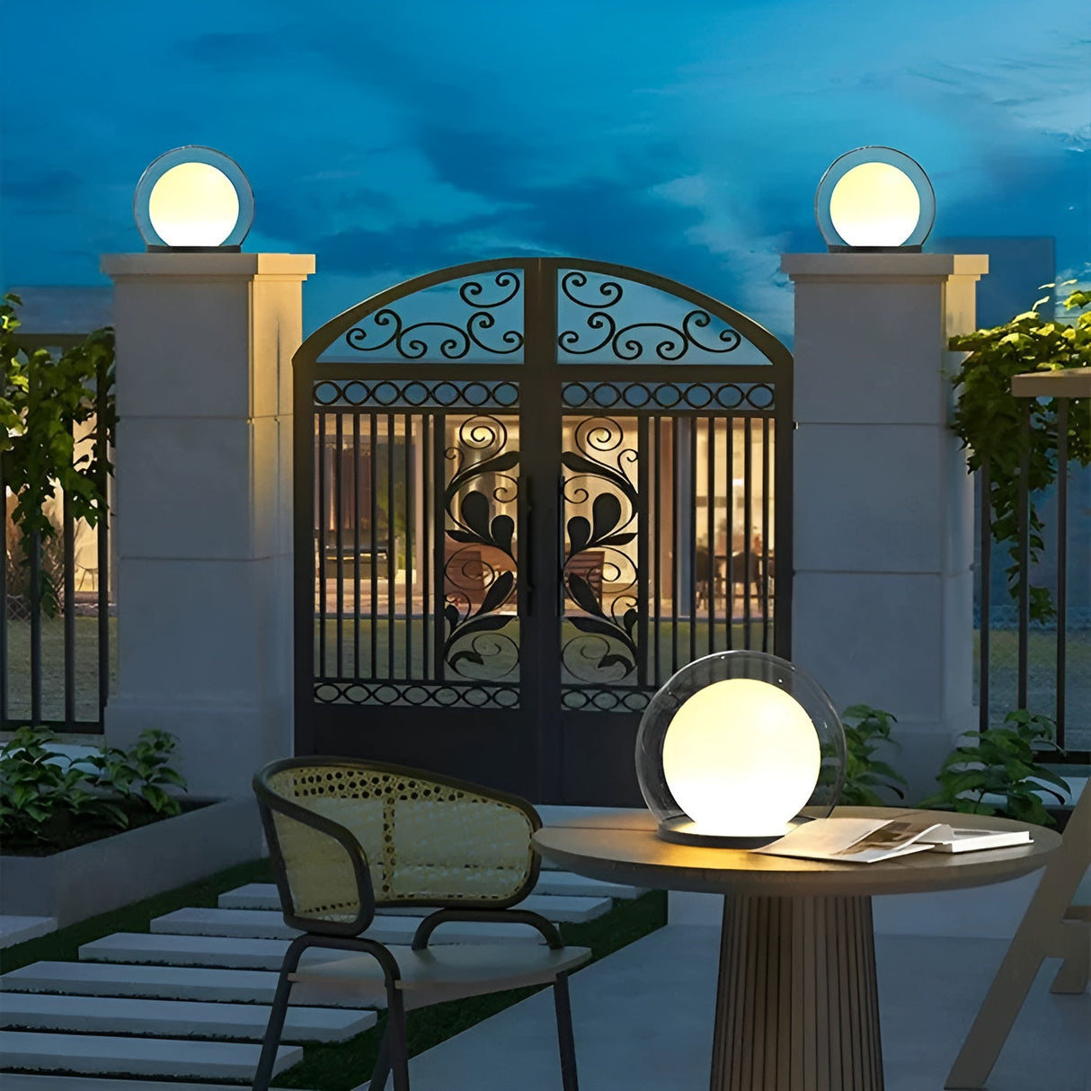 Utomhus-COLUMN lampa - Elegant utomhusbelysning för gård och trädgård Carvallo