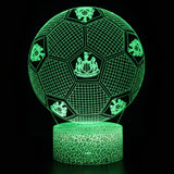 Fotboll 3D Illusion LED-Lampa - Nattlampa - Ball Footballdinho