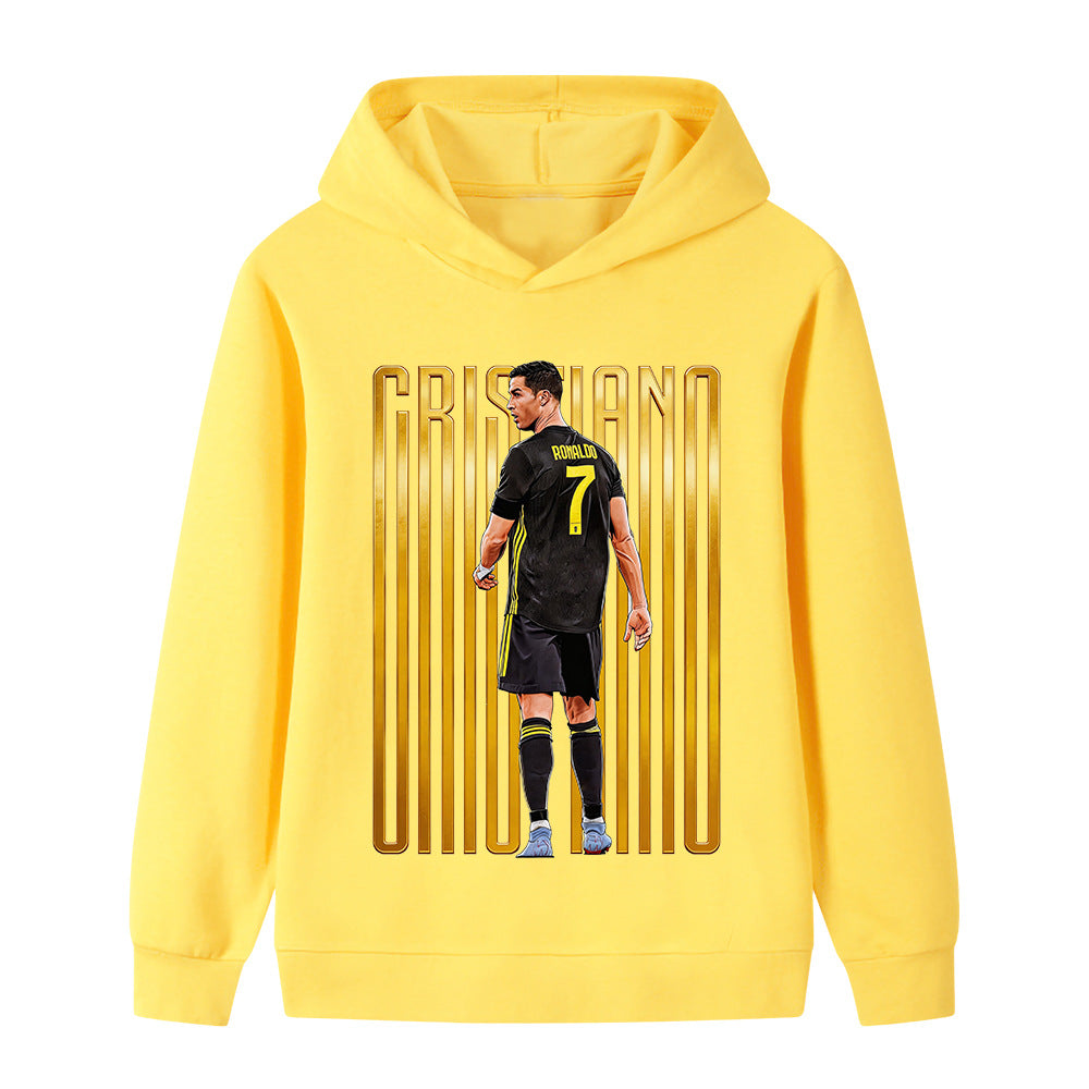 Ronaldo Fotbolls Hoodie för Barn - för Vardag Footballdinho