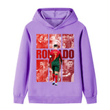 Ronaldo Fotbolls Hoodie för Barn - Portugal - Style Footballdinho