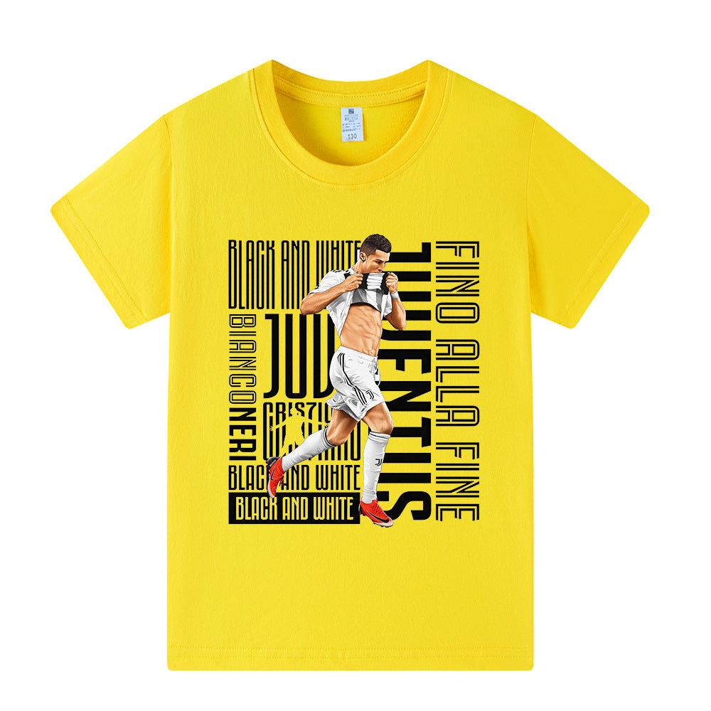 Ronaldo Fotbolls T-shirt för Barn - Juventus Footballdinho
