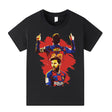 Lionel Messi Fotbolls T-shirt för Barn - Barcelona Footballdinho