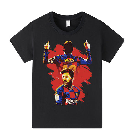 Lionel Messi Fotbolls T-shirt för Barn - Barcelona Footballdinho