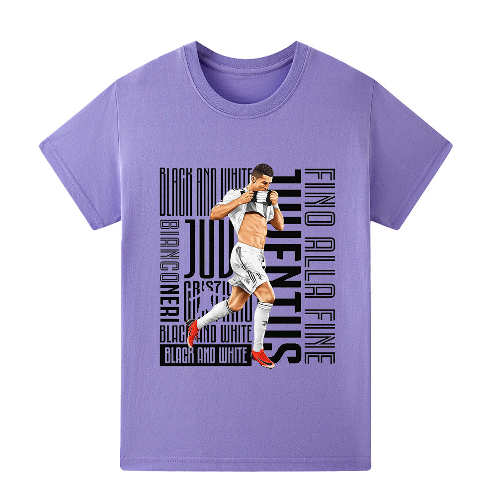 Ronaldo Fotbolls T-shirt för Barn - Juventus Footballdinho