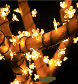 Solar blommor ljusslinga för trädgården Carvallo