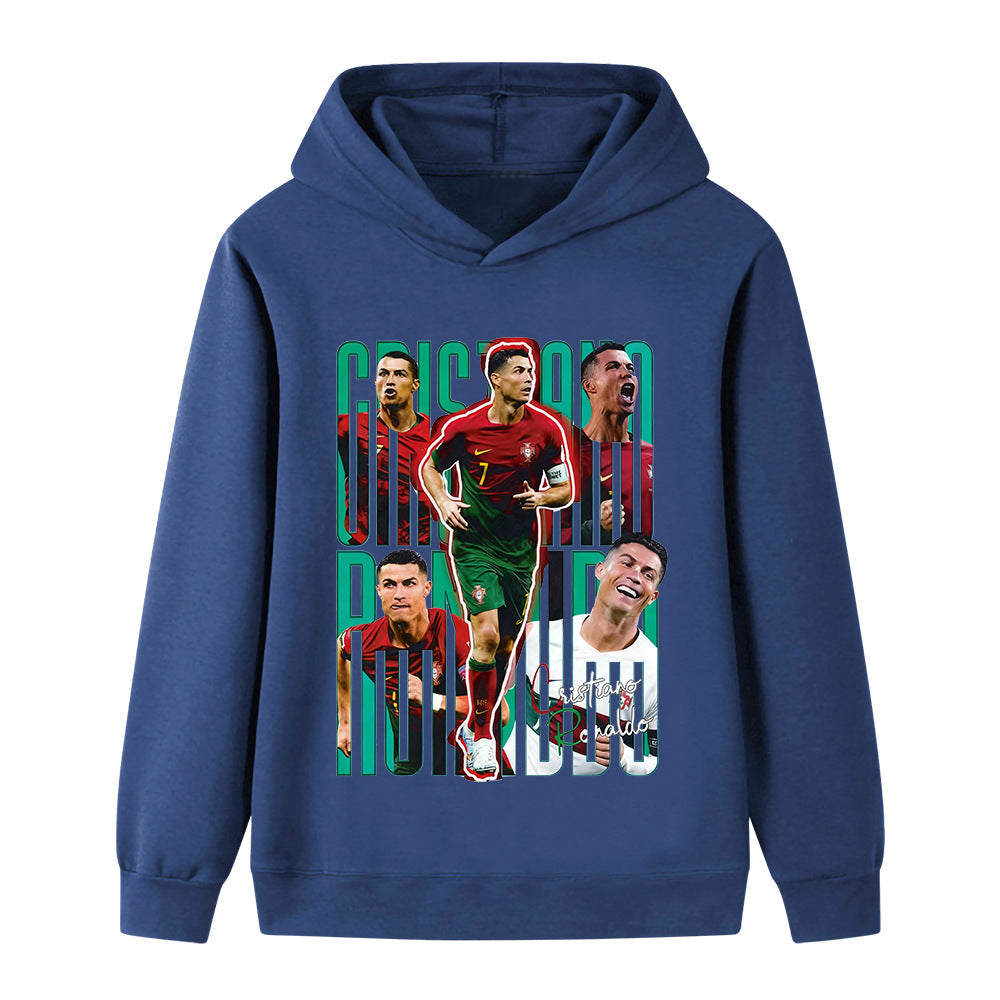Ronaldo Fotbolls Hoodie för Barn - Portugal Footballdinho
