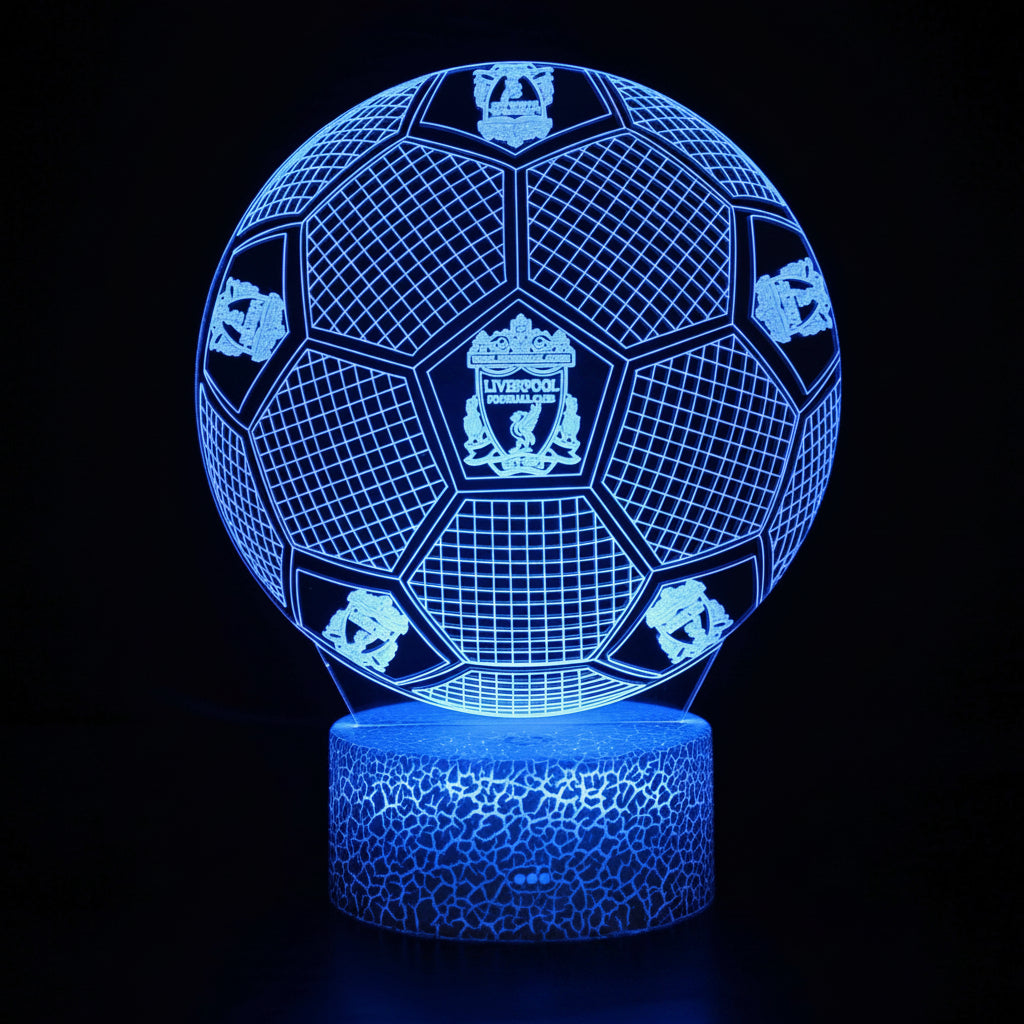 Fotboll 3D Illusion LED-Lampa - Nattlampa - Ball Footballdinho