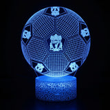 Fotboll 3D Illusion LED-Lampa - Nattlampa - Ball Footballdinho