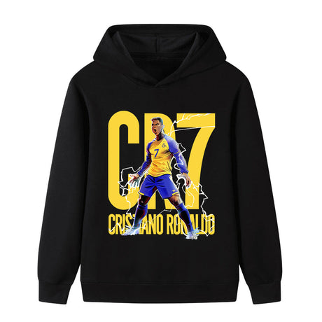 Ronaldo Fotbolls Hoodie för Barn - Al Nassr Footballdinho