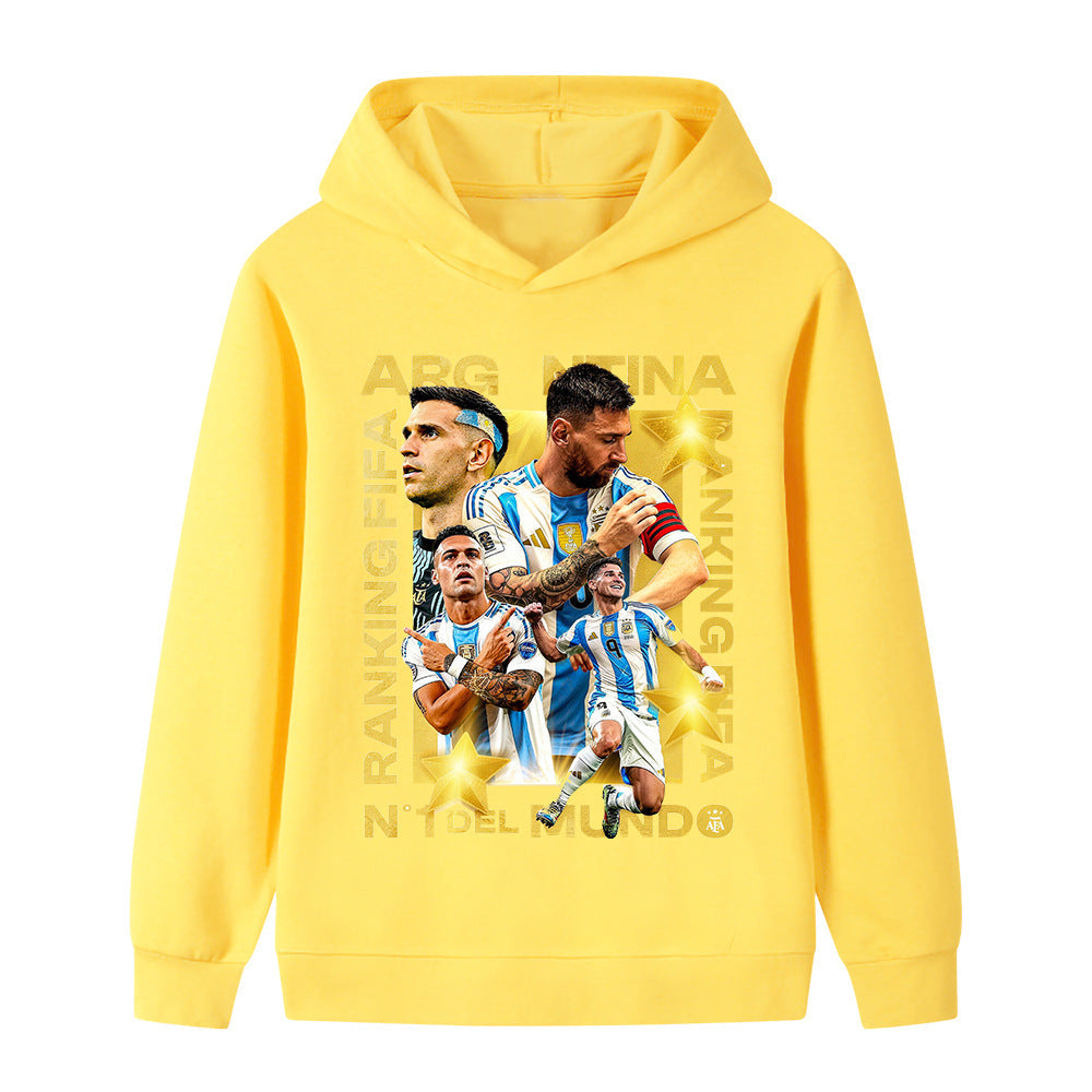 Lionel Messi Fotbolls Hoodie för Barn - Cool Design Footballdinho