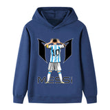Lionel Messi Fotbolls Hoodie för Barn - Sportig Footballdinho