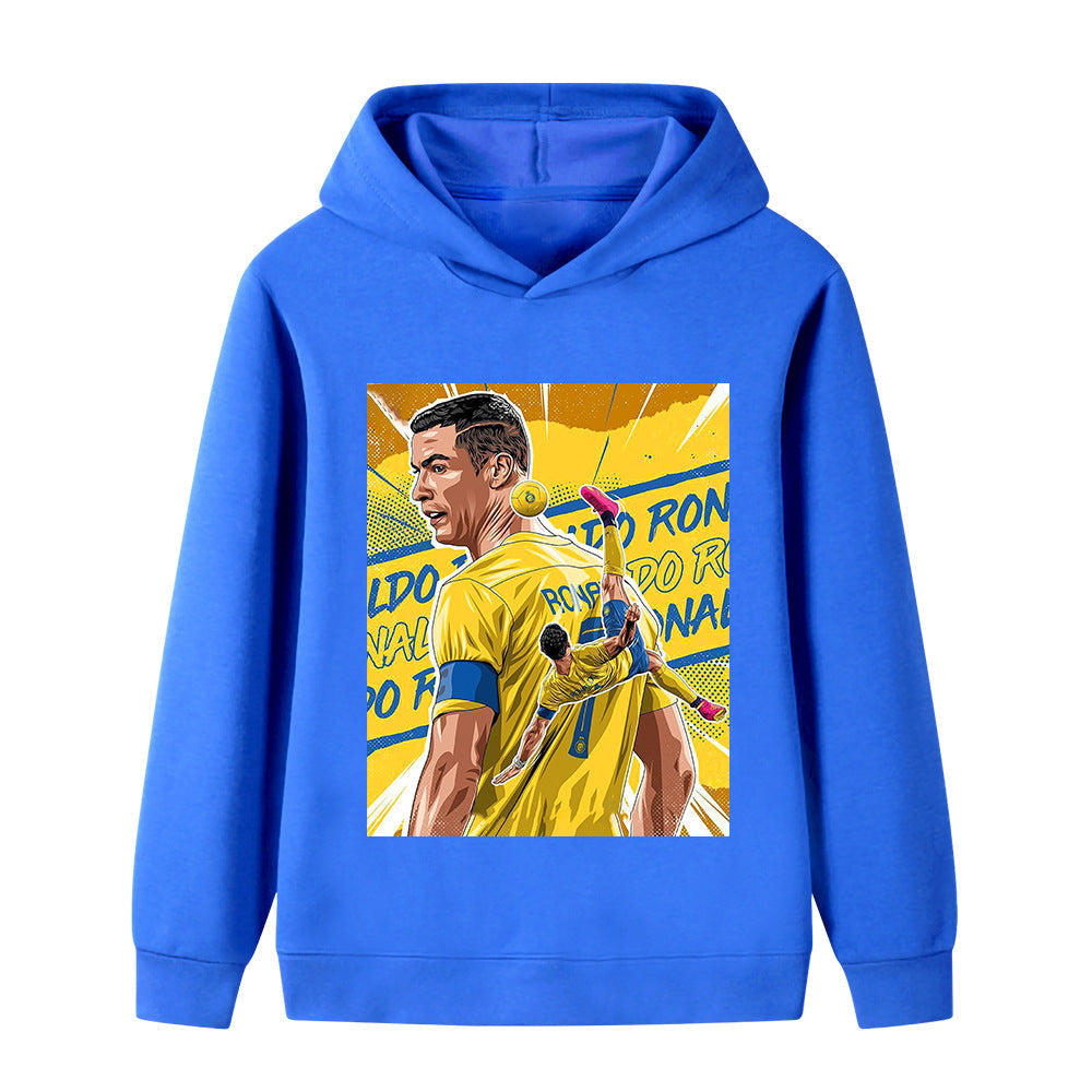 Cristiano Ronaldo Fotbolls Hoodie för Barn - Al Nassr