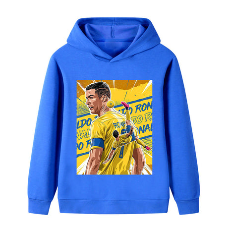 Cristiano Ronaldo Fotbolls Hoodie för Barn - Al Nassr