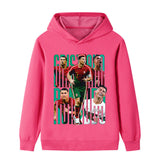 Ronaldo Fotbolls Hoodie för Barn - Portugal Footballdinho