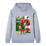 Cristiano Ronaldo Fotbolls Hoodie för Barn - Portugal - Style Footballdinho