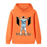 Lionel Messi Fotbolls Hoodie för Barn - Sportig Footballdinho