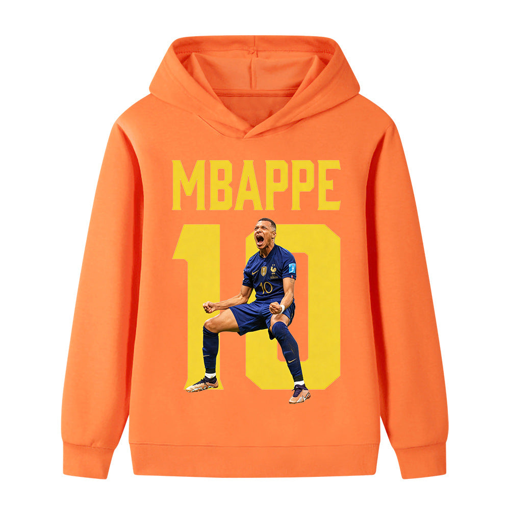 Mbappé Fotbolls Hoodie för Barn - Mbappe Footballdinho