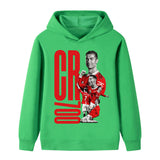 Cristiano Ronaldo Fotbolls Hoodie för Barn - Manchester United Footballdinho