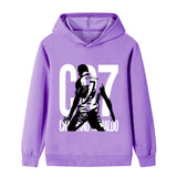 Cristiano Ronaldo Fotbolls Hoodie för Barn - Sportig Footballdinho