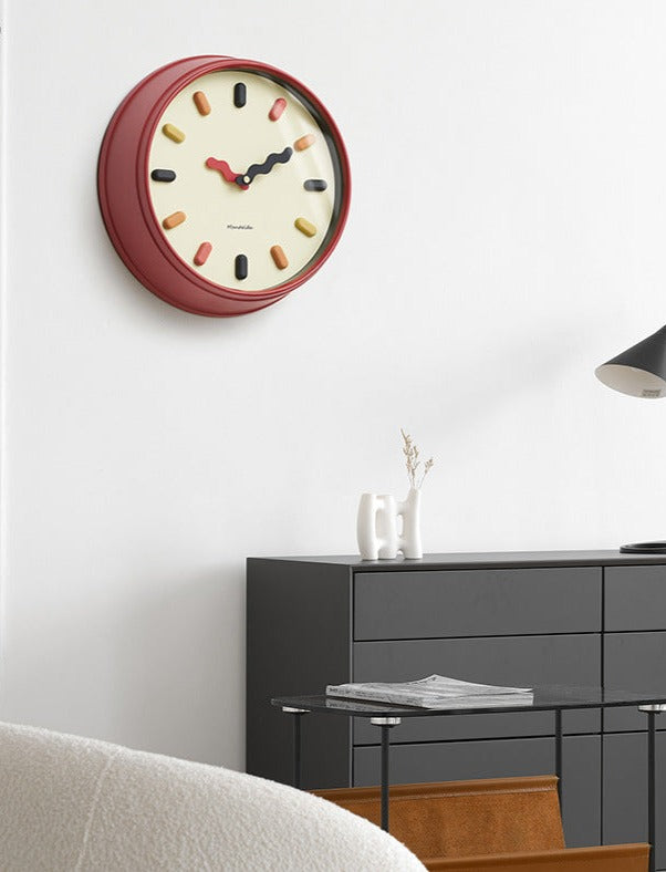 3D Nordisk Tyst Väggklocka Miljövänlig Design för Moderna Vardagsrum Carvallo